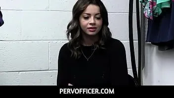 play Pervofficer - busty teen bent over the table and fucked hard as punishment for shoplifting